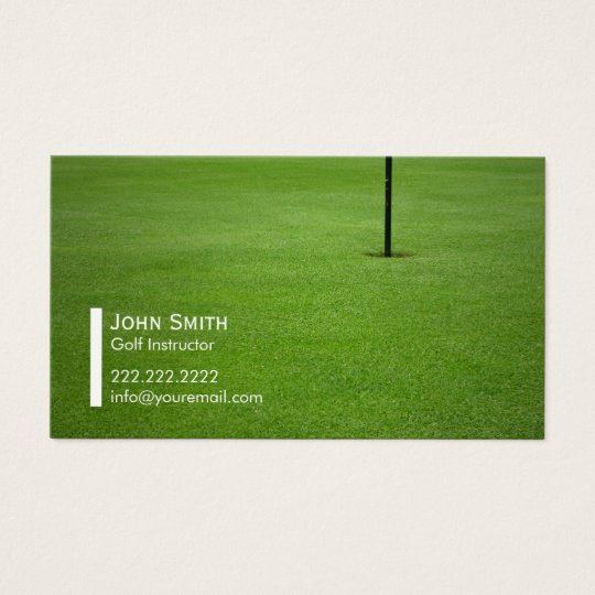 Professional Golf Instructor Business Card