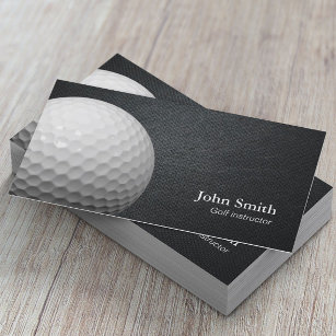 Professional Golf Instructor Business Card