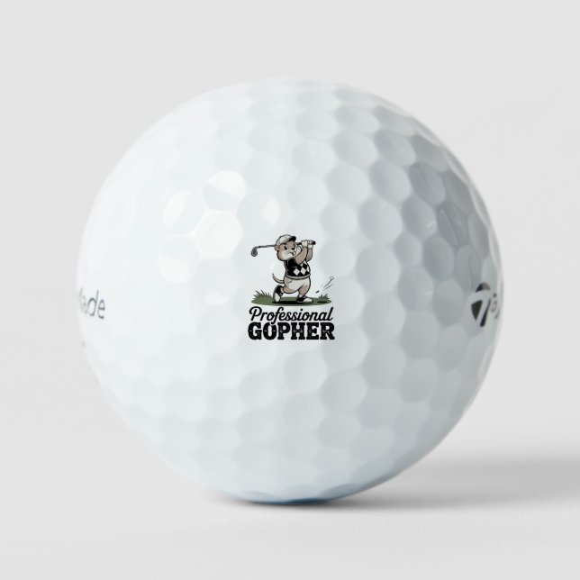 Professional Gopher -  Golf Balls (Front)