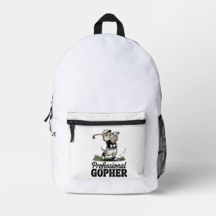 Professional Gopher - Golf Club Cover Printed Backpack