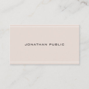 Professional Gothic Font Fashionable Sleek Plain Business Card