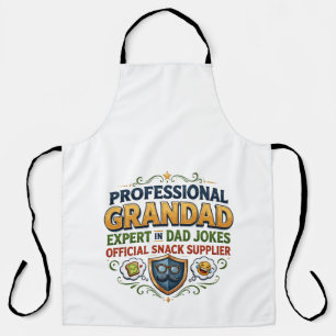 Professional Grandad Dad Jokes & Snacks Apron