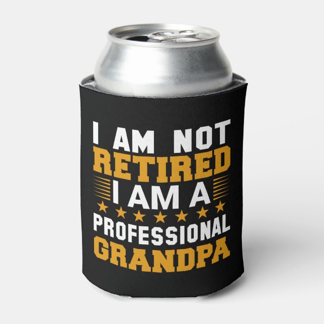 Professional Grandpa  Can Cooler (Can Front)
