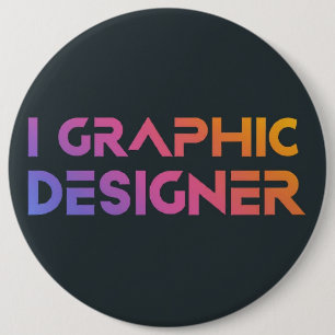 Professional Graphic Designer 6 Cm Round Badge