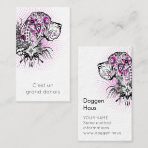 Professional Great Dane business card