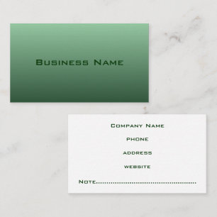 Professional Green Business Card