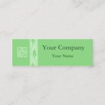 Professional green leaf business cards