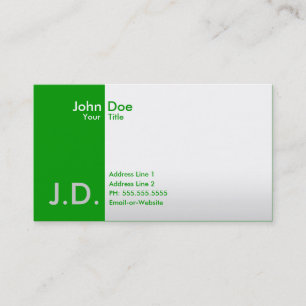 professional greens business card