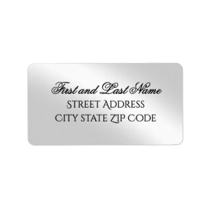 Professional Greetings Silver Return Address Label