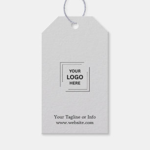 Professional Grey Business Branding Aesthetic Gift Tags