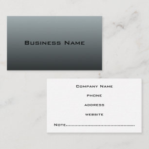 Professional Grey Business Card