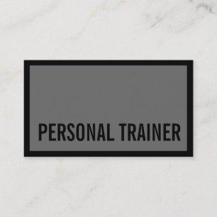 Professional Grey Fitness Sport Business Card