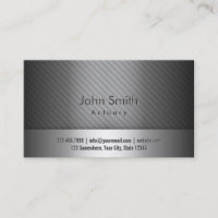 Professional Grey Metal Actuary Business Card