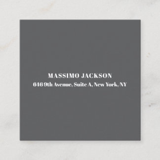 Professional grey modern minimalist add name enclosure card