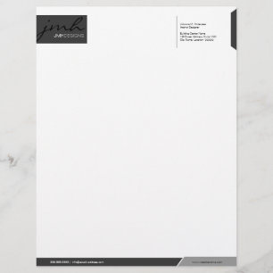 Professional Grey Template Customised Letterhead