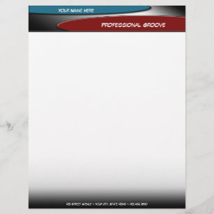 Professional Groove letterhead Template