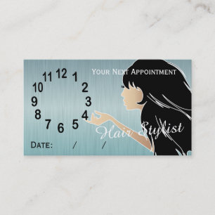 Professional Hair Stylist Appointment Cards