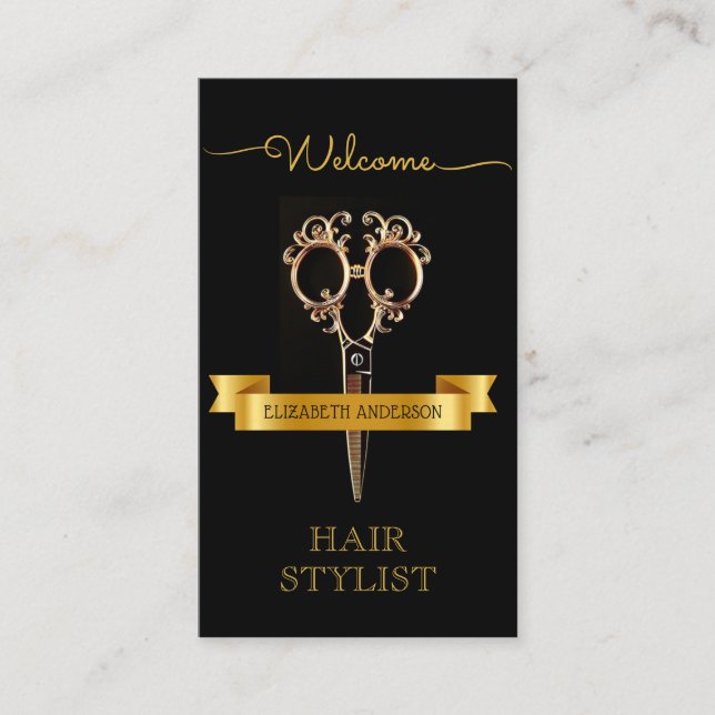 Professional Hair Stylist Beauty Salon  Business Card (Front)