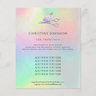 professional hair stylist flyer