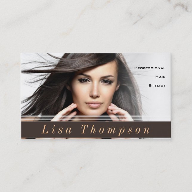 Professional Hair Stylist / Hairdresser Card (Front)