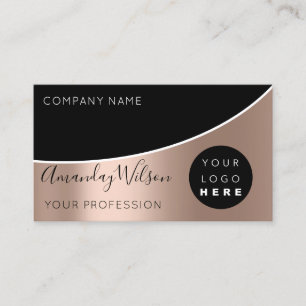 Professional Hairdresser Lashes Extension Logo Business Card