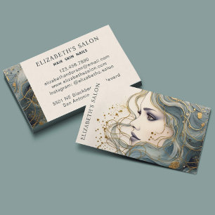 Professional Hairstylist Beauty Salon Business Card
