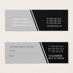 Professional Half-Slanted Minimal Black