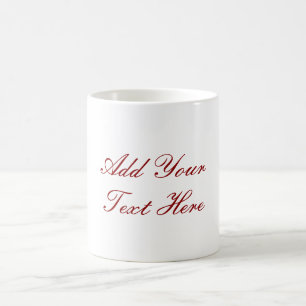 Professional handwriting add text modern coffee mug