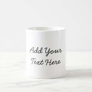 Professional handwriting add text modern coffee mug