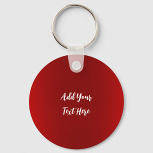 Professional handwriting add text modern red key ring