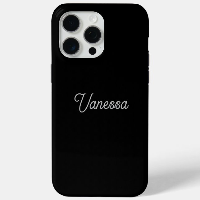 Professional handwriting name custom black Case-Mate iPhone case (Back)