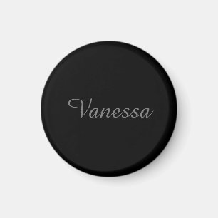 Professional handwriting name custom black magnet