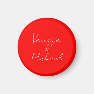 Professional handwriting name custom wedding magnet