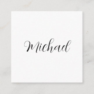 Professional handwriting name minimalist modern enclosure card