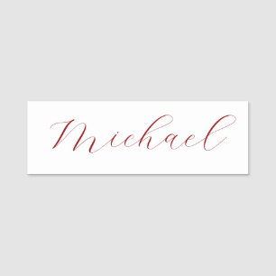 Professional handwriting name minimalist modern name tag
