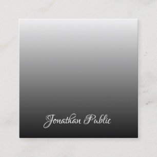 Professional Handwritten Script Elegant Template Square Business Card
