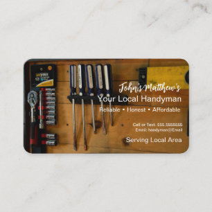 Professional Handyman Business Card Template