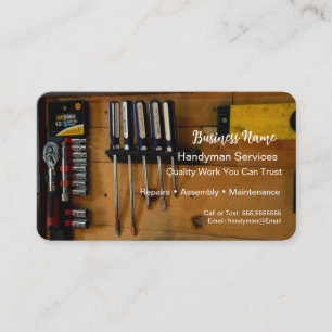 Professional Handyman Business Card Template