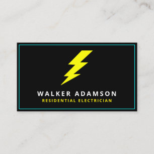 Professional Handyman Electrician Lightning Business Card