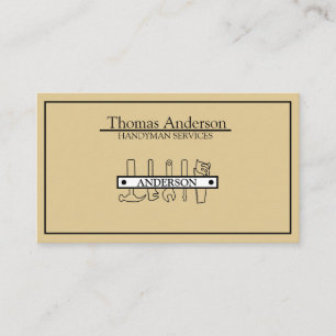 Professional Handyman Home Repair Business Custom  Business Card