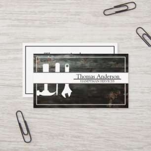 Professional Handyman Home Repair Business Custom  Business Card
