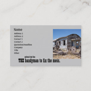 Professional Handyman Mr. Fix It Business Card