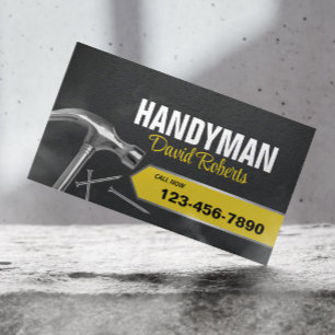 Professional Handyman Repair & Maintenance Service Business Card