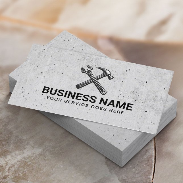 Professional Handyman Repair Service Contractor Business Card (Creator Uploaded)
