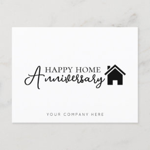 Professional Happy Home Anniversary Real Estate Postcard