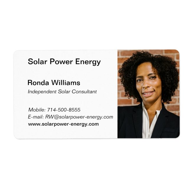 Professional HeadShot Business Card (Front)