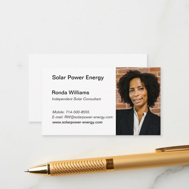 Professional HeadShot Business Card (Front/Back In Situ)