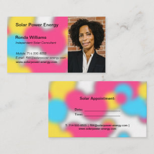 Professional Headshot - Graffiti Splash Background Business Card