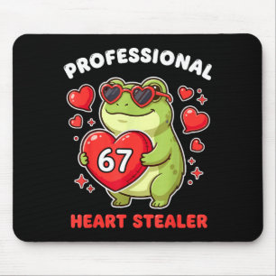Professional Heart Stealer Valentines 67 Meme 6 7 Mouse Mat
