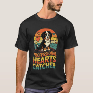 Professional Hearts Catcher Bernese Mountain Dog V T-Shirt